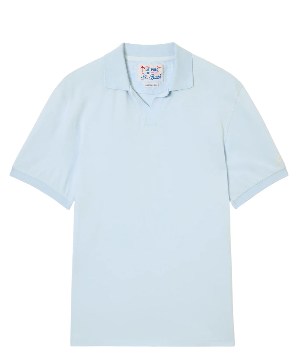 Herre Polo Charles MC2 Saint Barth i bomuldspiqué