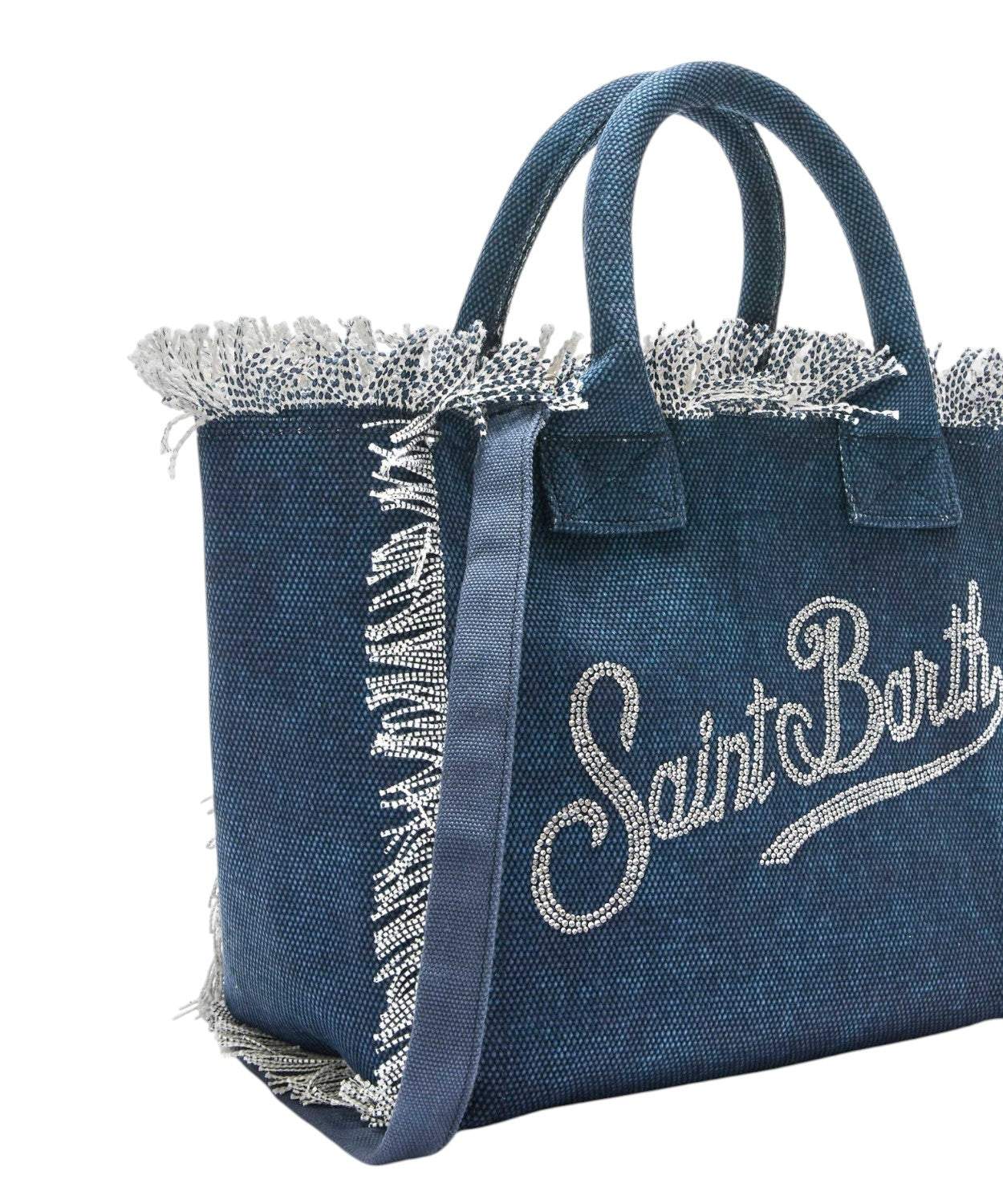 Colette MC2 Saint Barth Canvas Bag with Rhinestone Logo