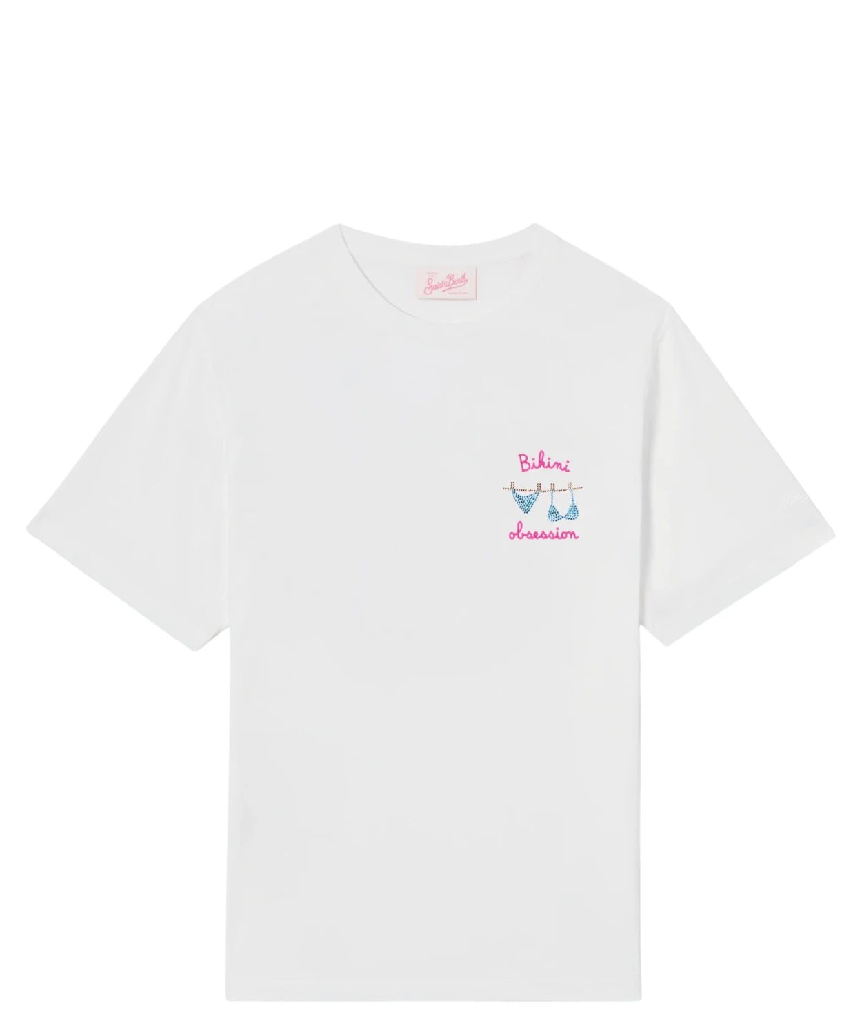 Emilie MC2 Saint Barth T-shirt with Rhinestone Embroidery Bikini Obsession