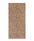 MC2 Saint Barth Animal Print Beach Towel with Fringes and Logo