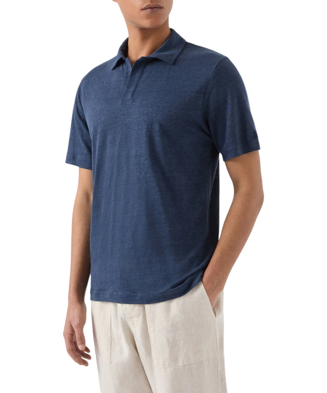 MC2 Saint Barth Men's Linen Polo Shirt