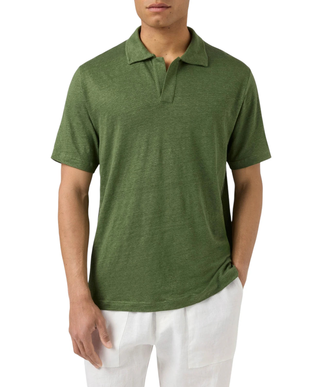 Men's MC2 Saint Barth Linen Polo Shirt