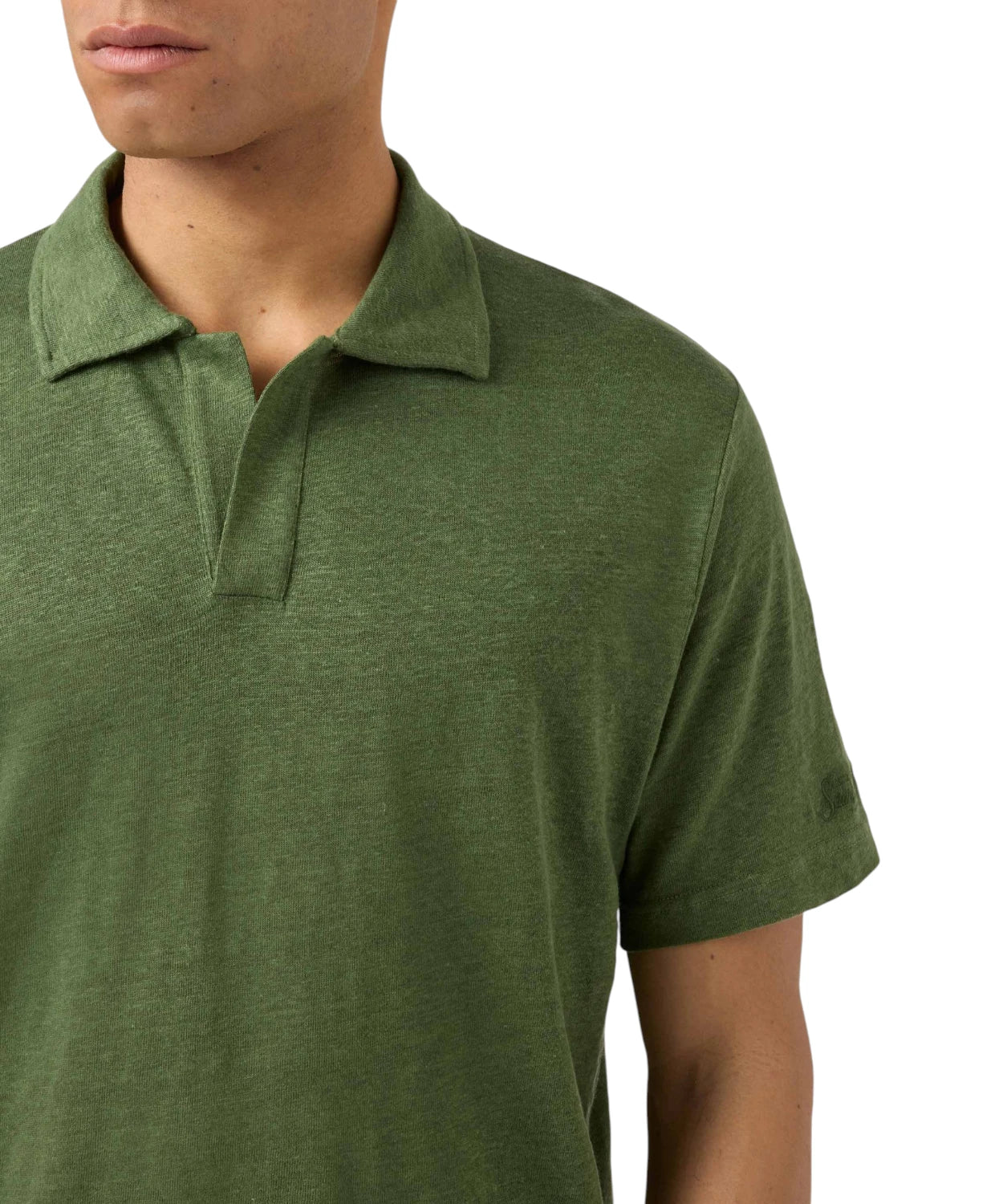 Men's MC2 Saint Barth Linen Polo Shirt