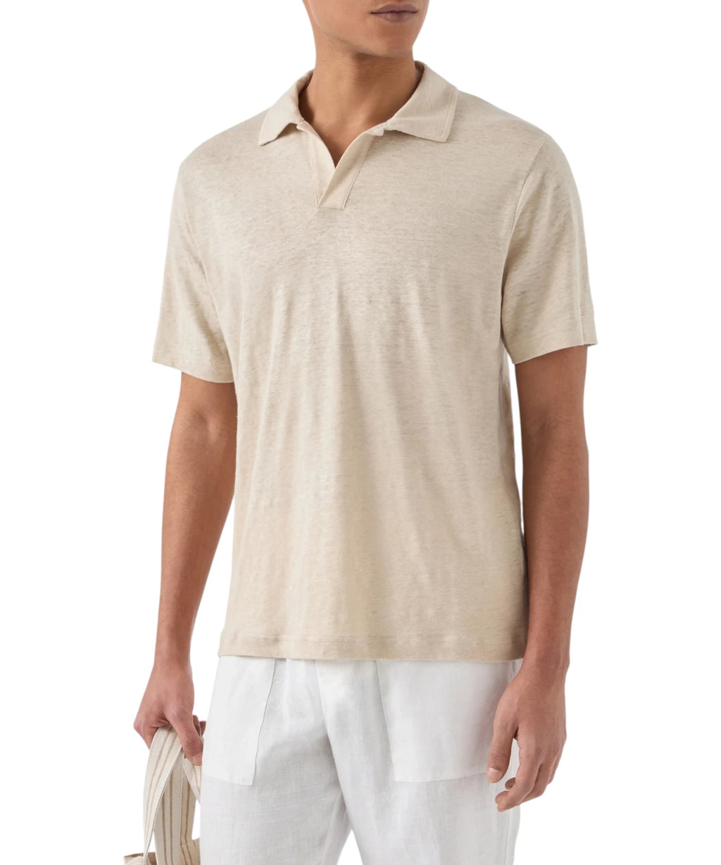 Men's Linen Polo Shirt MC2 Saint Barth