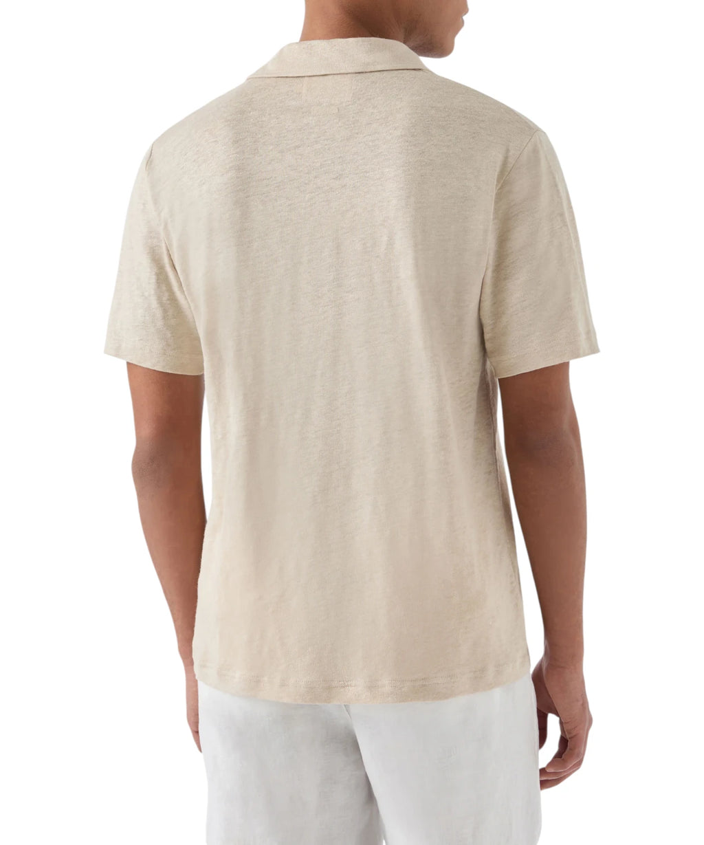 Men's Linen Polo Shirt MC2 Saint Barth