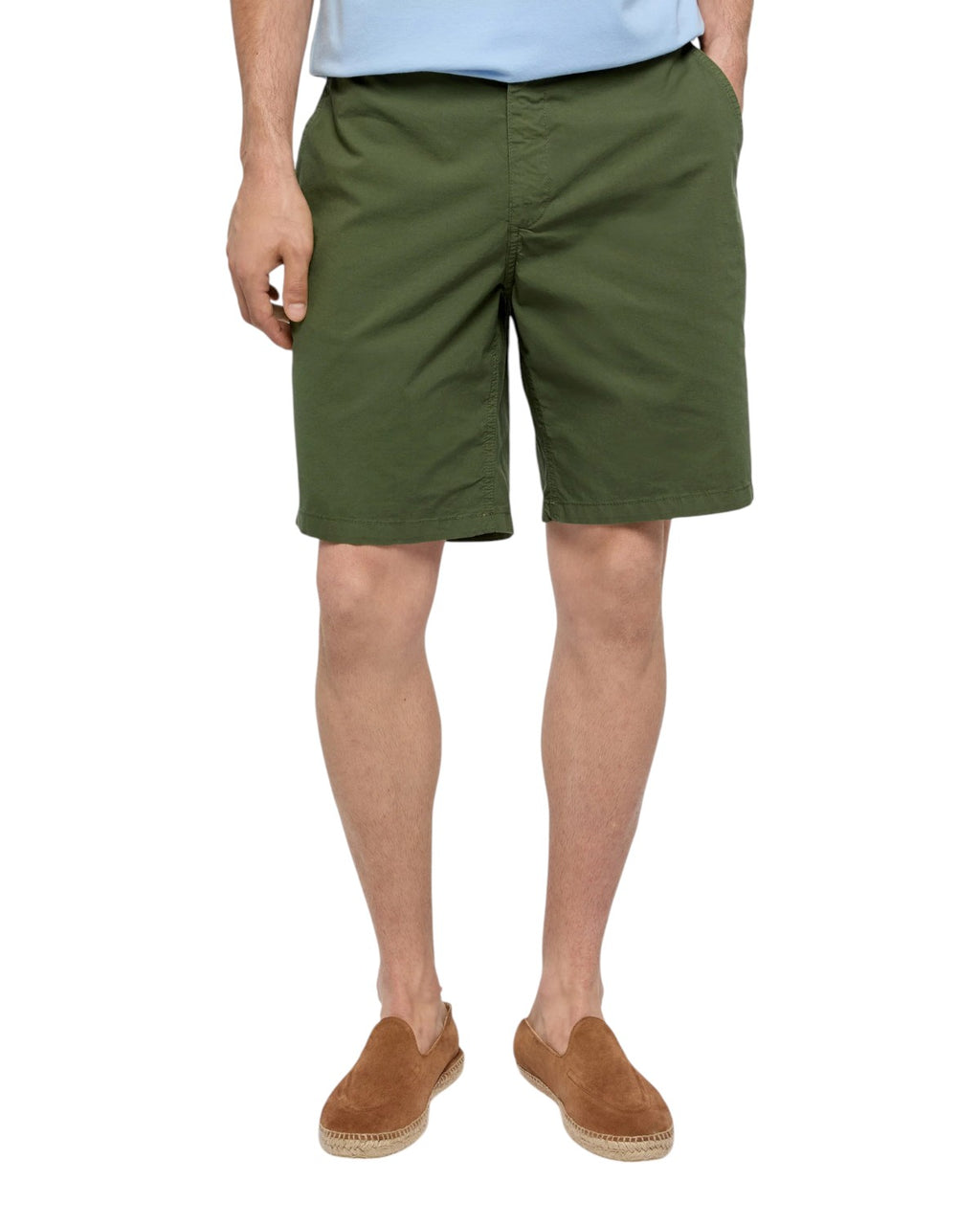 Bermuda Ischia de algodón para hombre, confort de verano
