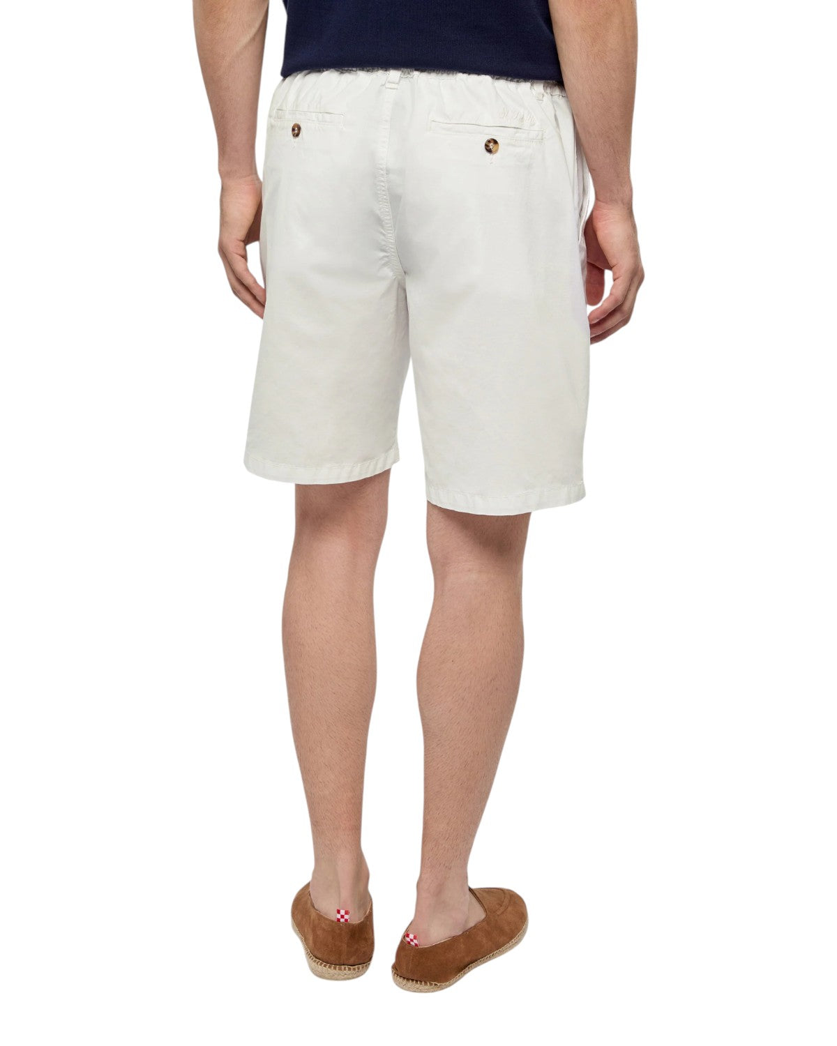 Ischia Bermuda Shorts in 100% Cotton White