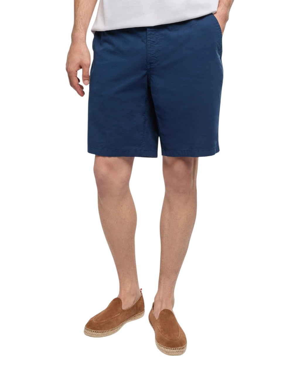 Bermuda hombre Ischia en algodón veraniego azul marino