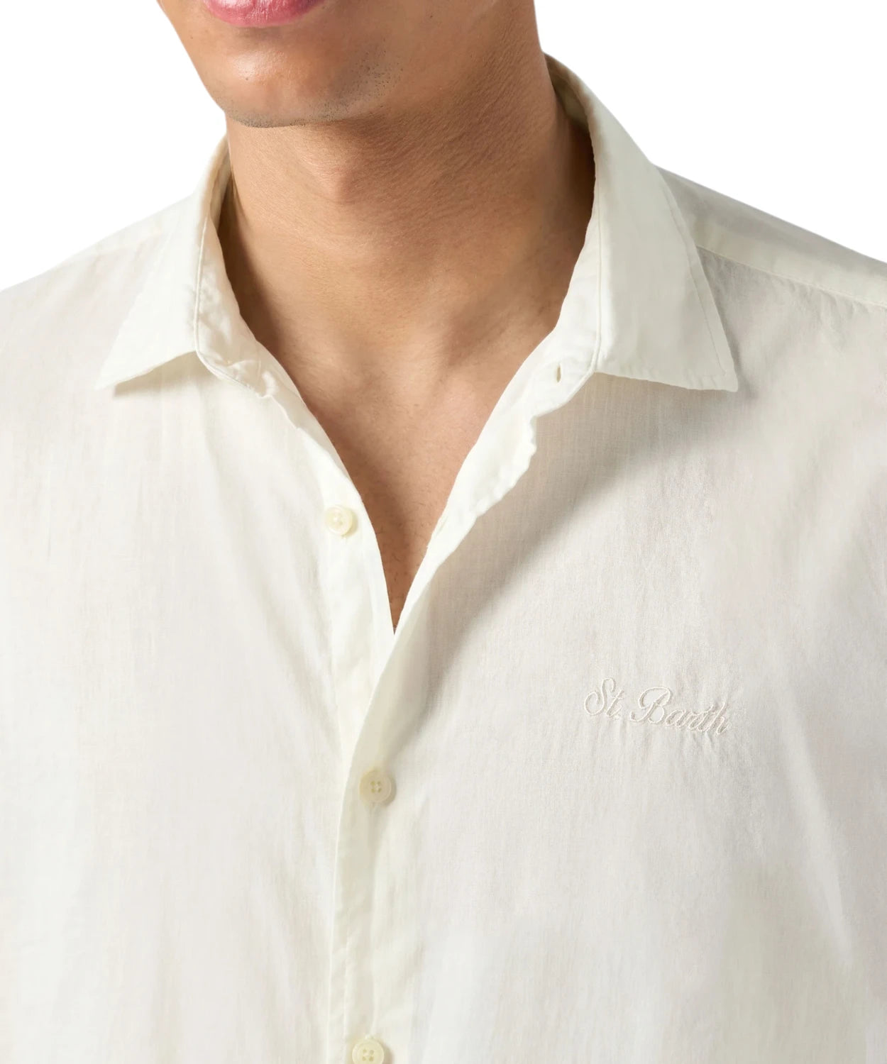 Men's MC2 Saint Barth Shirt with Embroidered Logo
