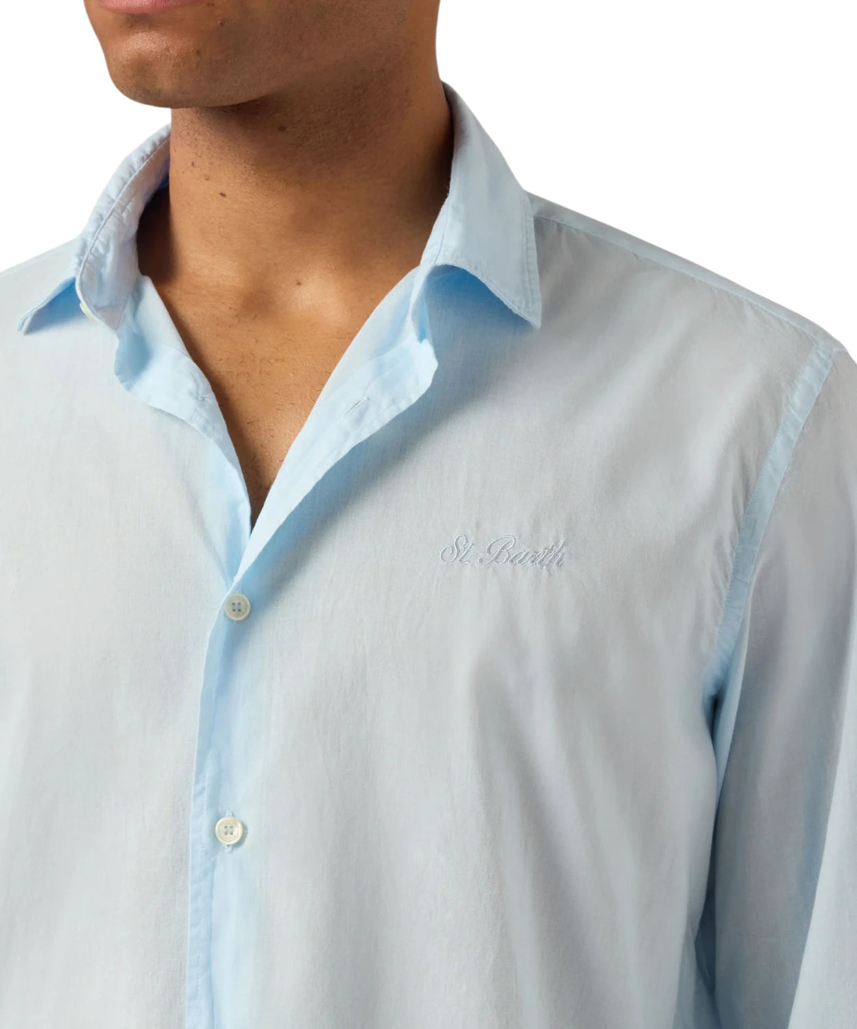 Men's MC2 Saint Barth Shirt with Embroidered Logo