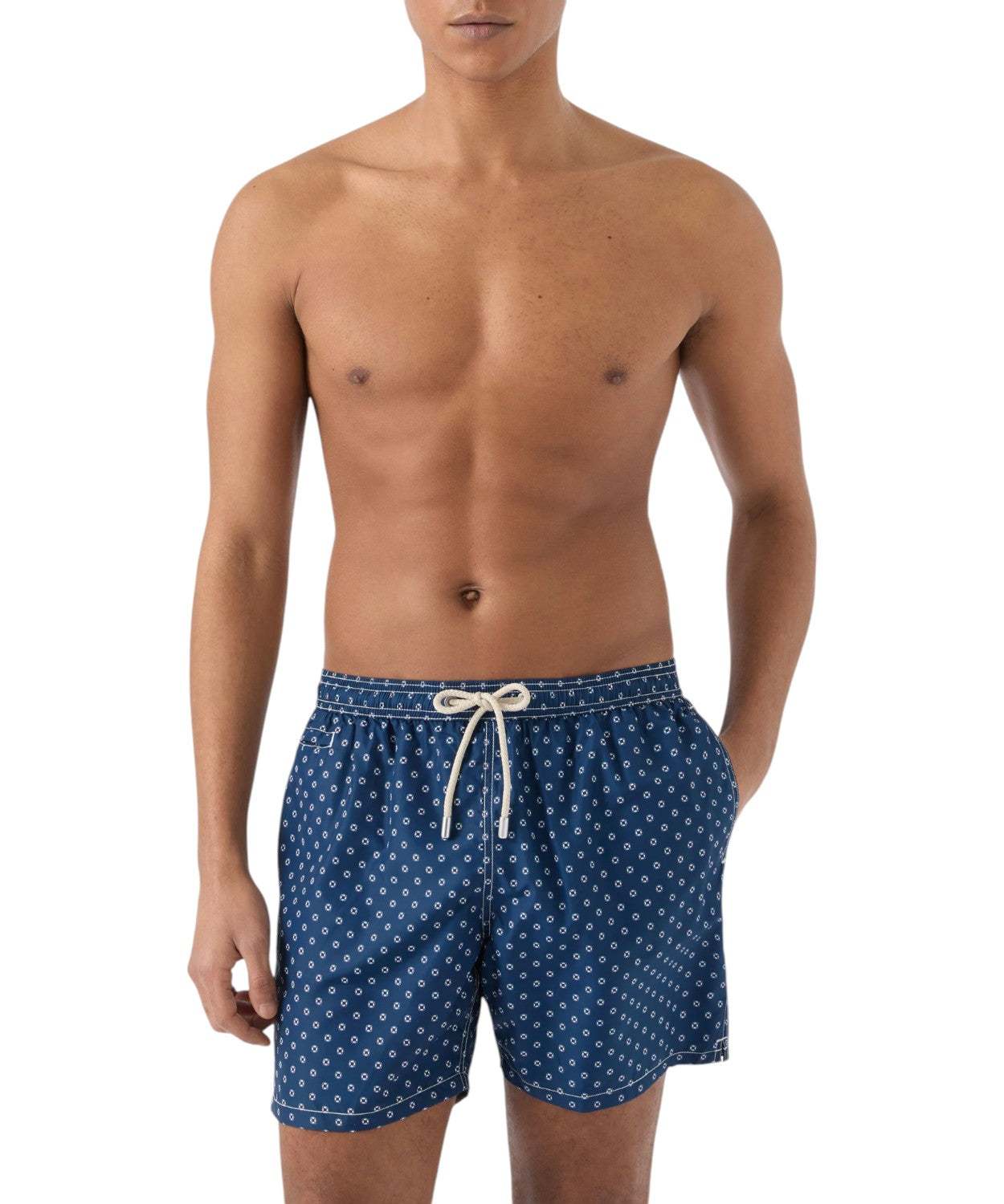 Men's MC2 Saint Barth Ultralight Swimsuit with Pattern