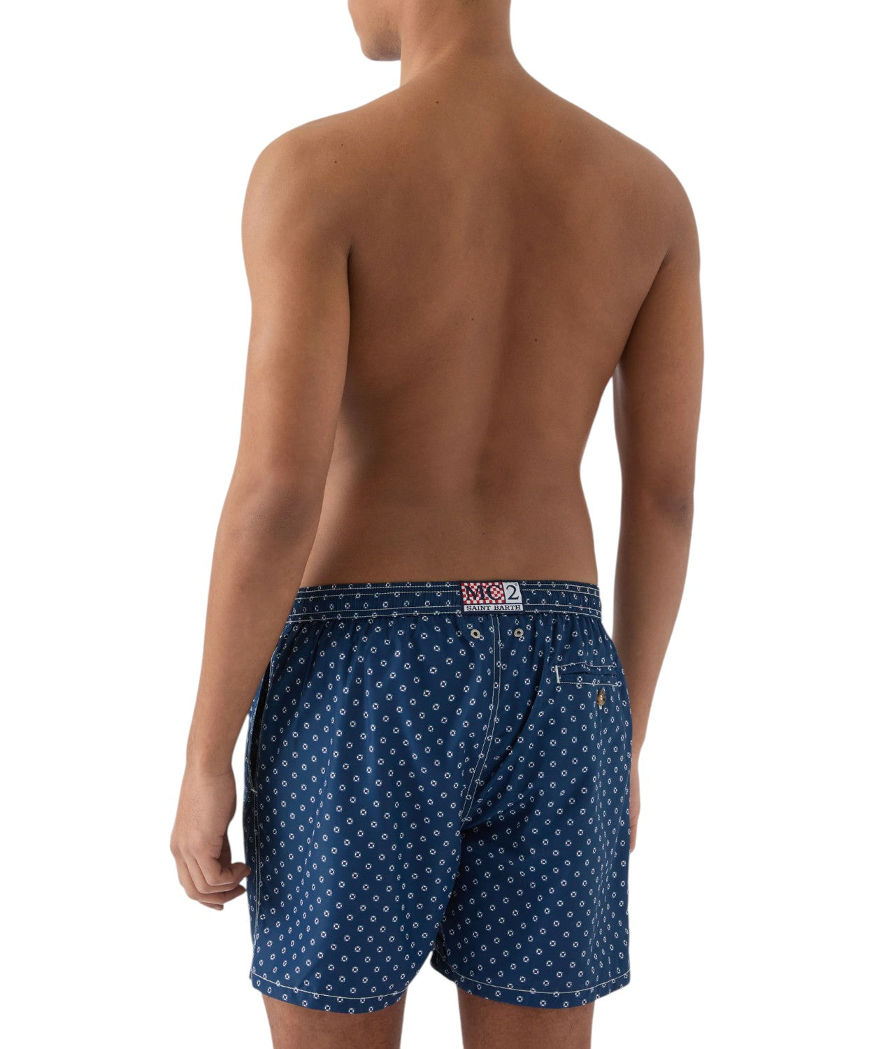 Men's MC2 Saint Barth Ultralight Swimsuit with Pattern