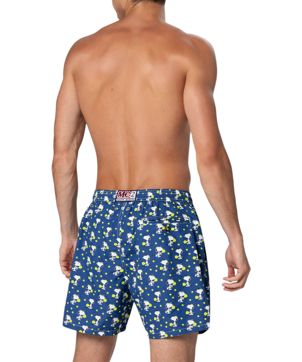 Men's MC2 Saint Barth Ultralight Swimsuit with Snoopy Pattern