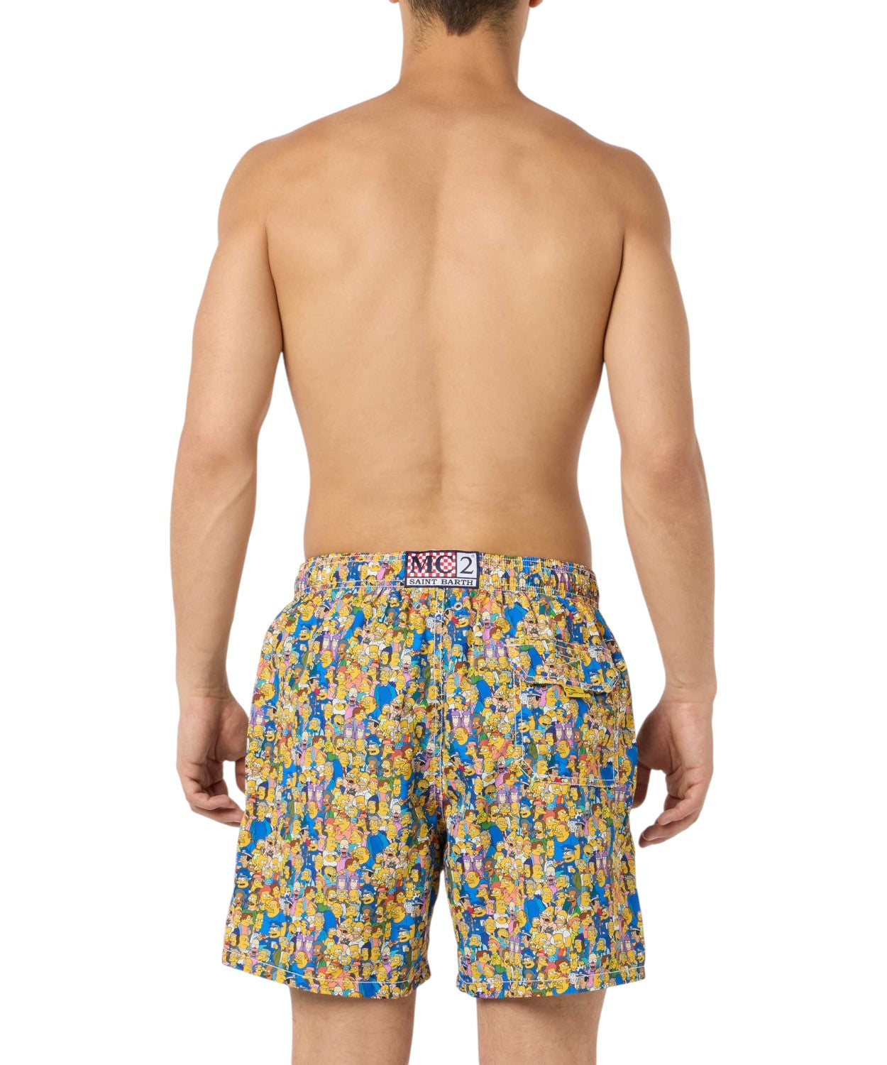 Men's MC2 Saint Barth Ultralight Swimsuit with Simpson Pattern
