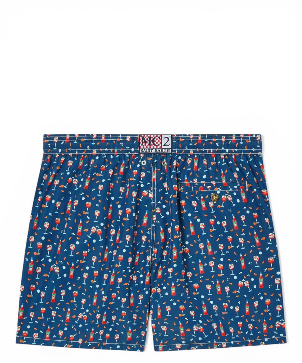 Men's MC2 Saint Barth Ultralight Swimsuit with Pattern