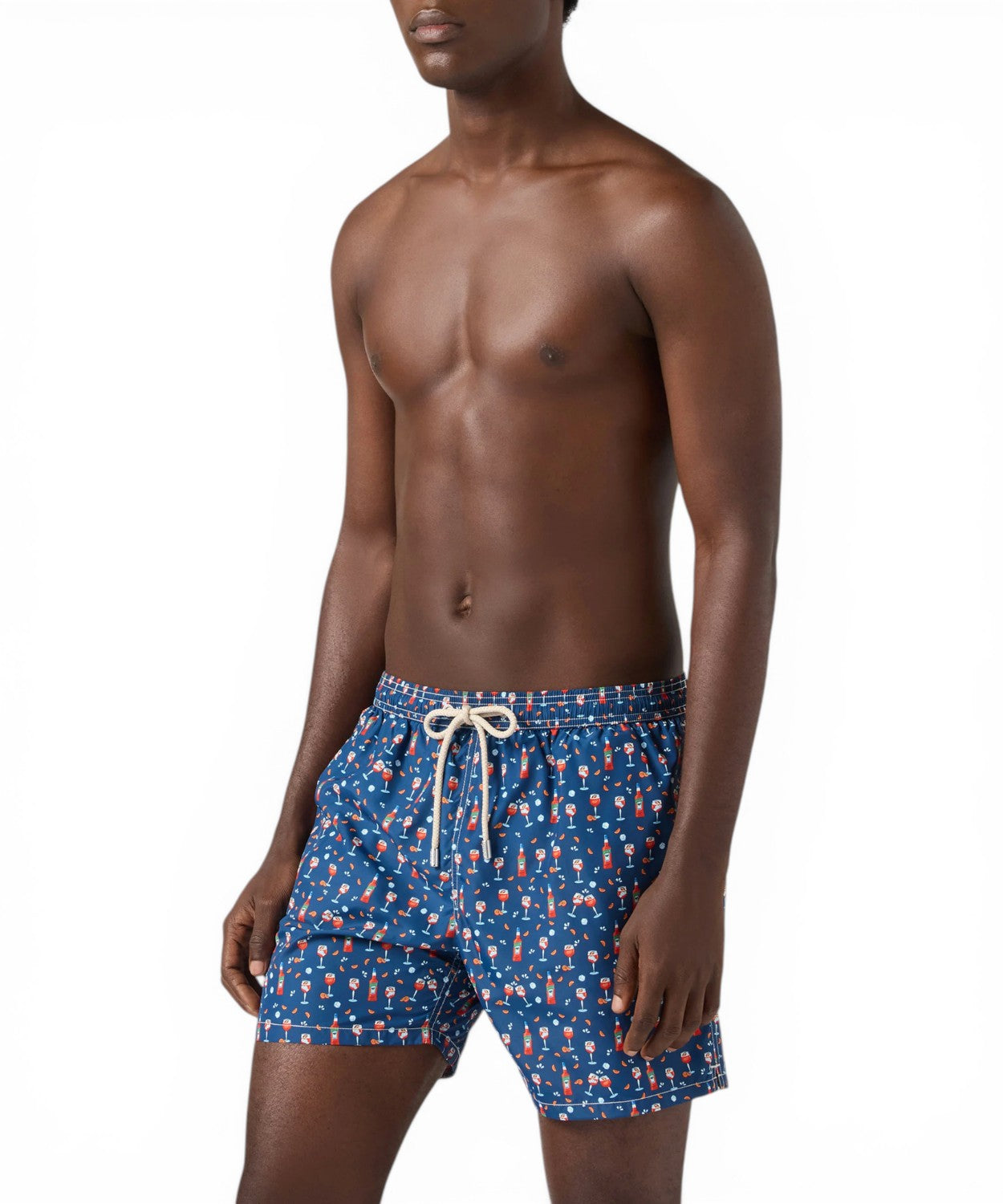 Men's MC2 Saint Barth Ultralight Swimsuit with Pattern