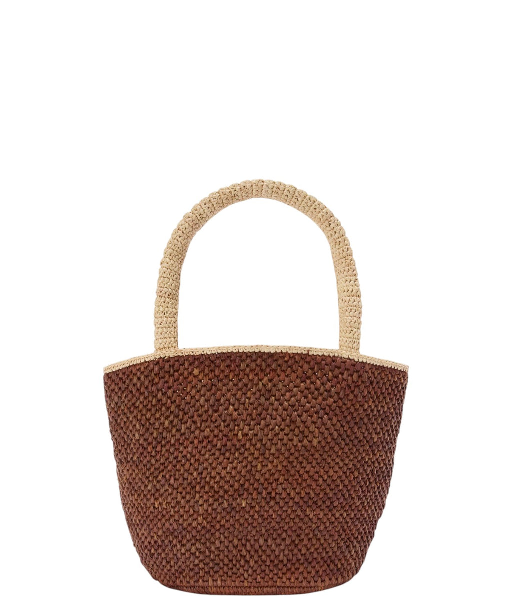 Marcy Mini Raffia Brown Bag for Elegant Summer Looks