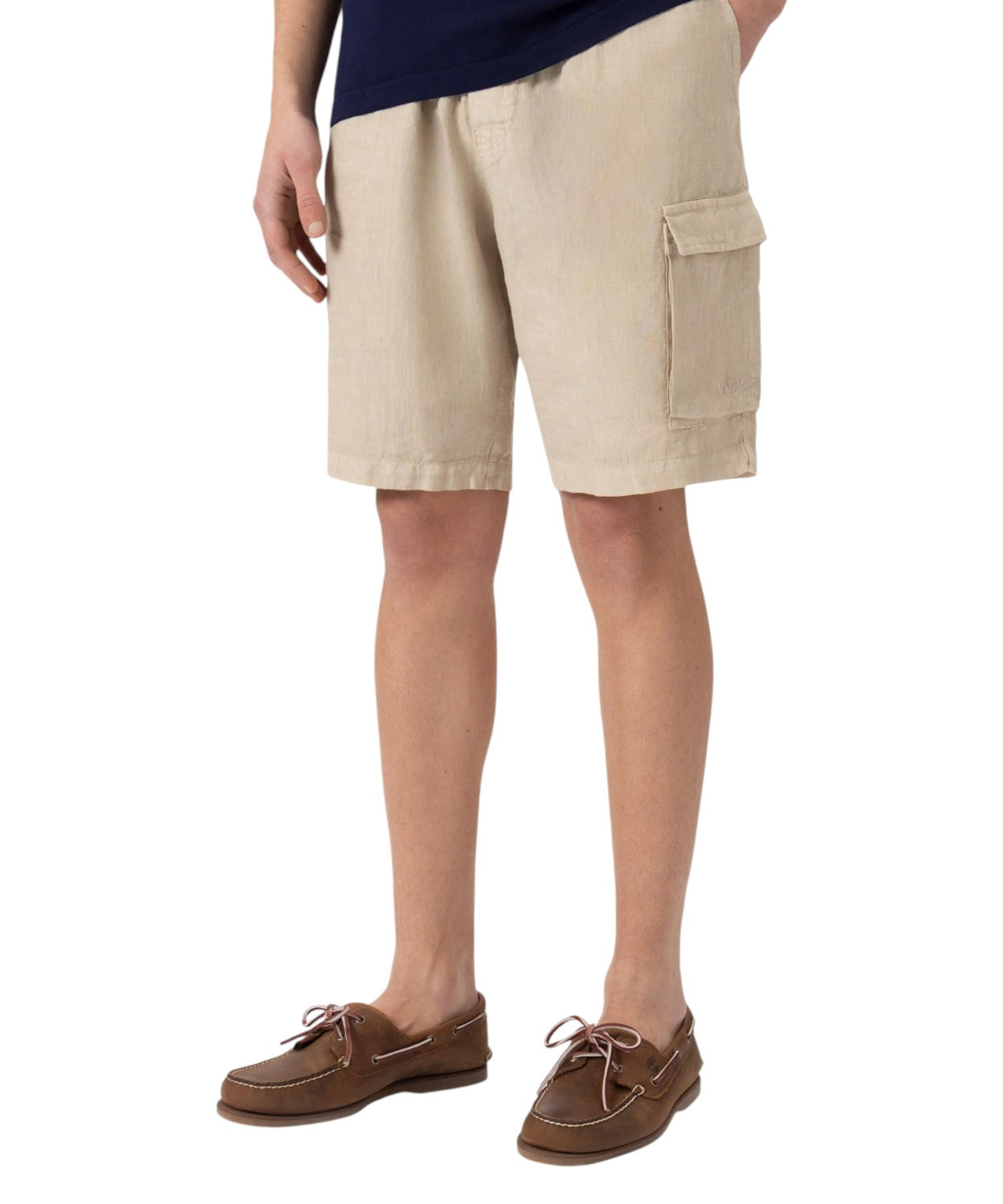 Men's Marseille linen bermuda shorts with drawstring for comfort