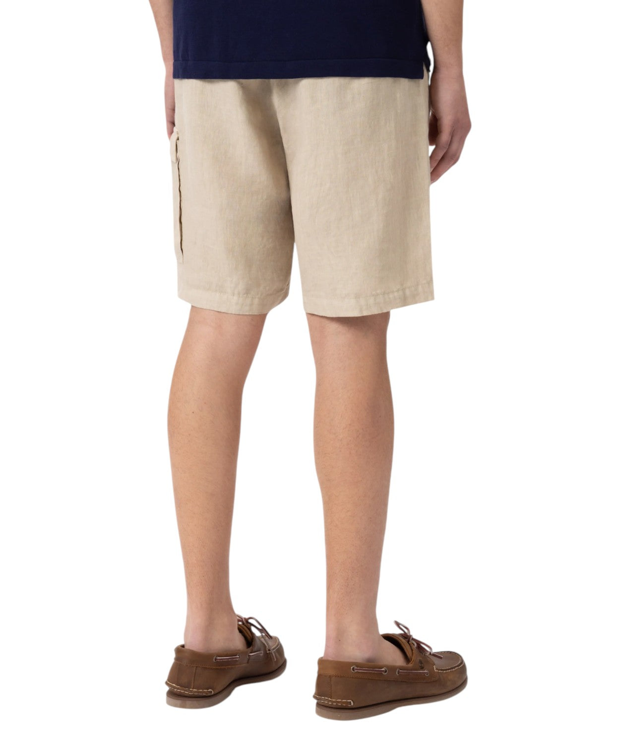 Men's Marseille linen bermuda shorts with drawstring for comfort