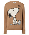 New Queen | Maglione misto cashmere cammello con Snoopy jacquard – PEANUTS Special Edition-Mc2 Saint Barth-Maglieria-Vittorio Citro Boutique