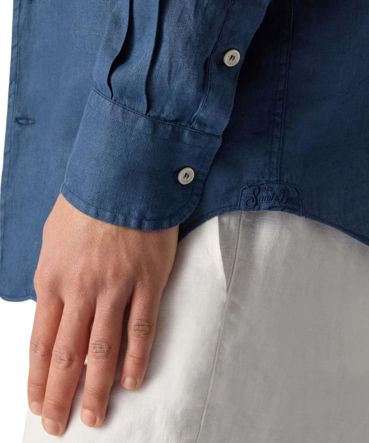 MC2 Saint Barth Men's Linen Shirt Raphael