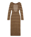 MC2 Saint Barth Robyn Long Dress in Striped Crochet