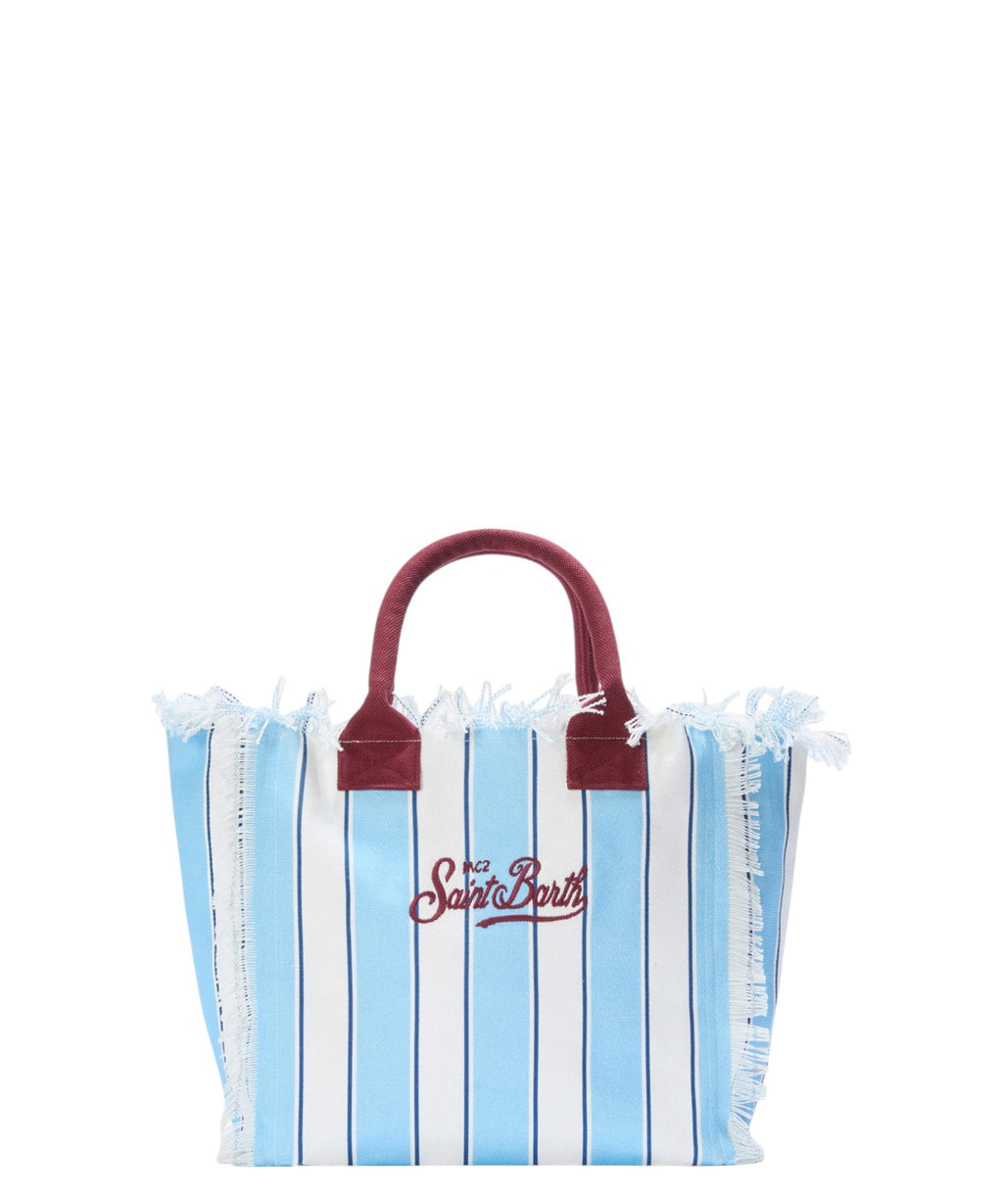 Torebka Colette Stripes MC2 Saint Barth z płótna