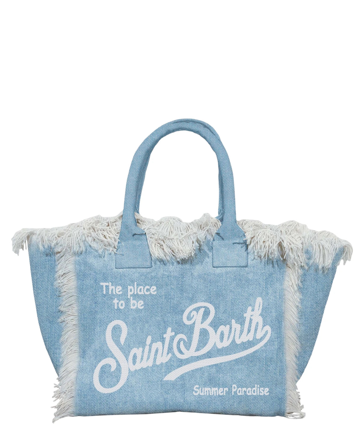 Borsa Vanity in Denim MC2 Saint Barth per Donna