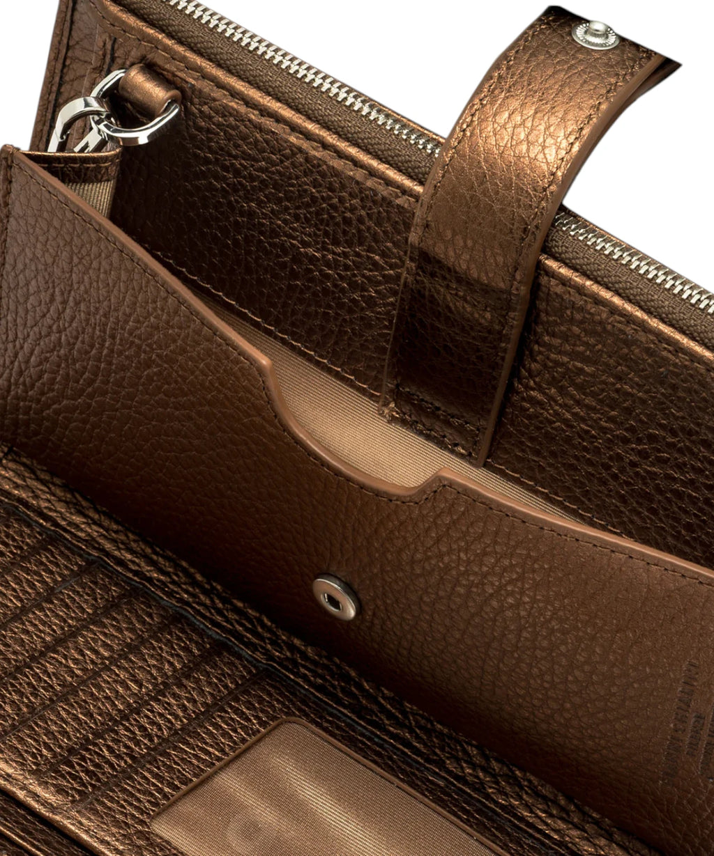 Gianni Chiarini Hammered Leather Wallet