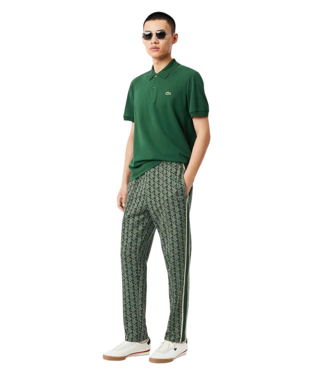Heren joggingbroek Lacoste met jacquard monogram Regular Fit