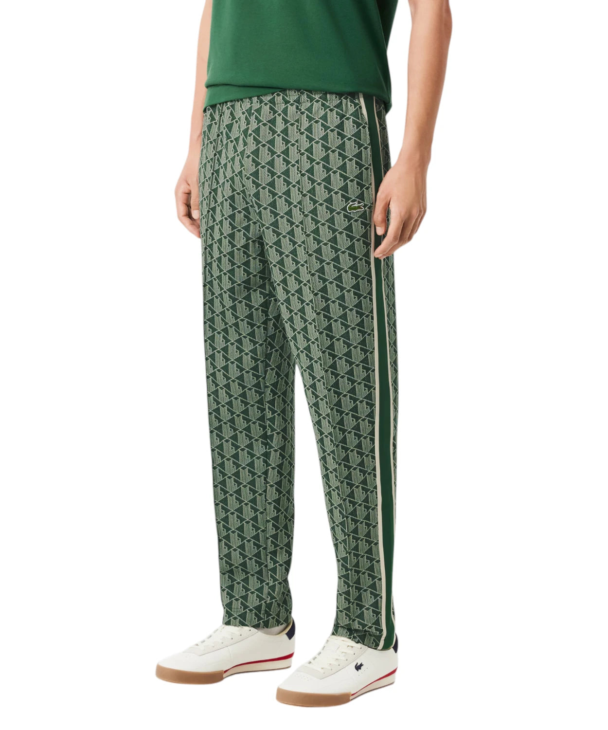 Pantaloni Tuta Uomo Lacoste con Monogramma Jacquard Regular Fit