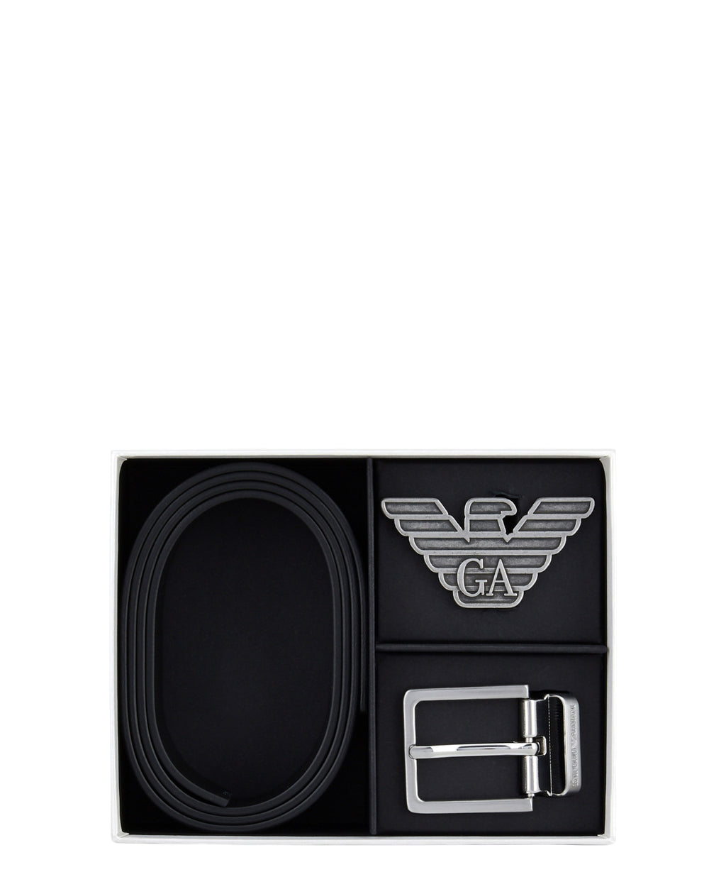 Saffiano Leather Reversible Belt Gift Box