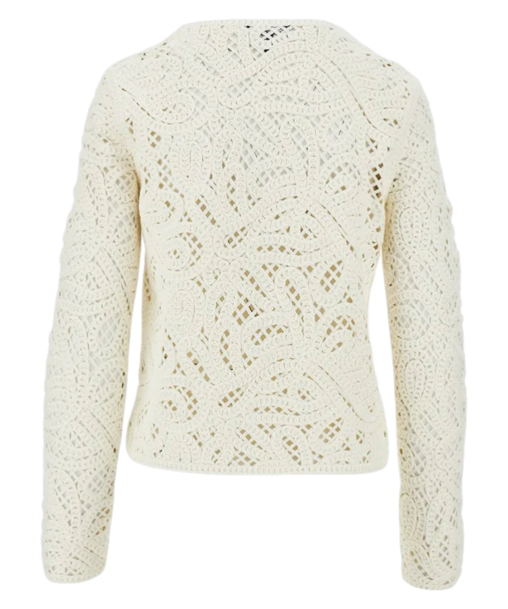Emporio Armani Cornely Macramé Embroidered Jacket