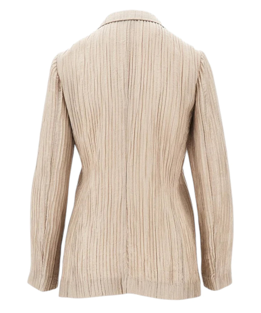 Emporio Armani Single-Breasted Blazer in Textured Taffeta