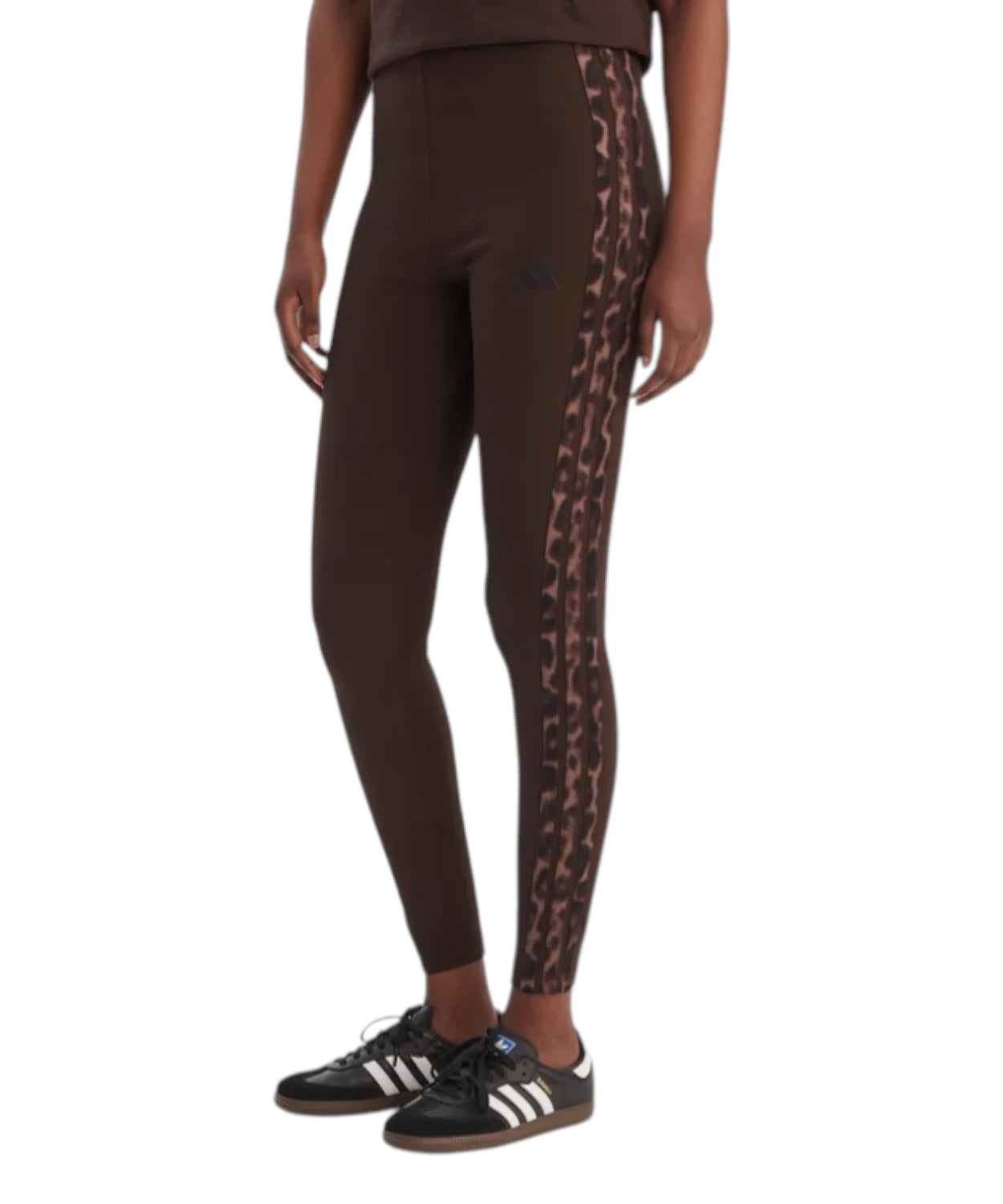 Adidas Leggings Leopard Print Alta Vita Slim Fit