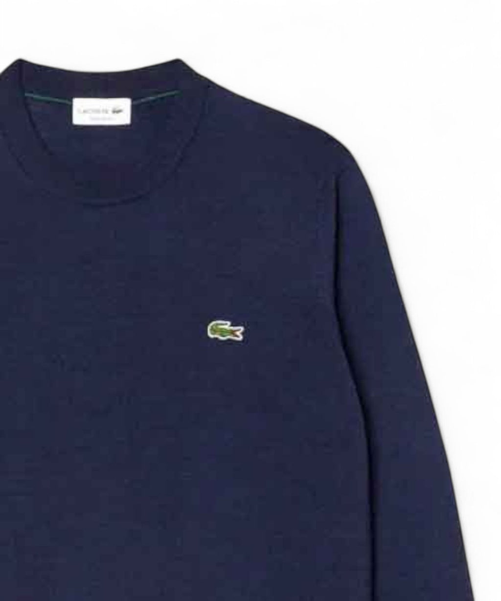 Lacoste crew-neck sweater in wool blend