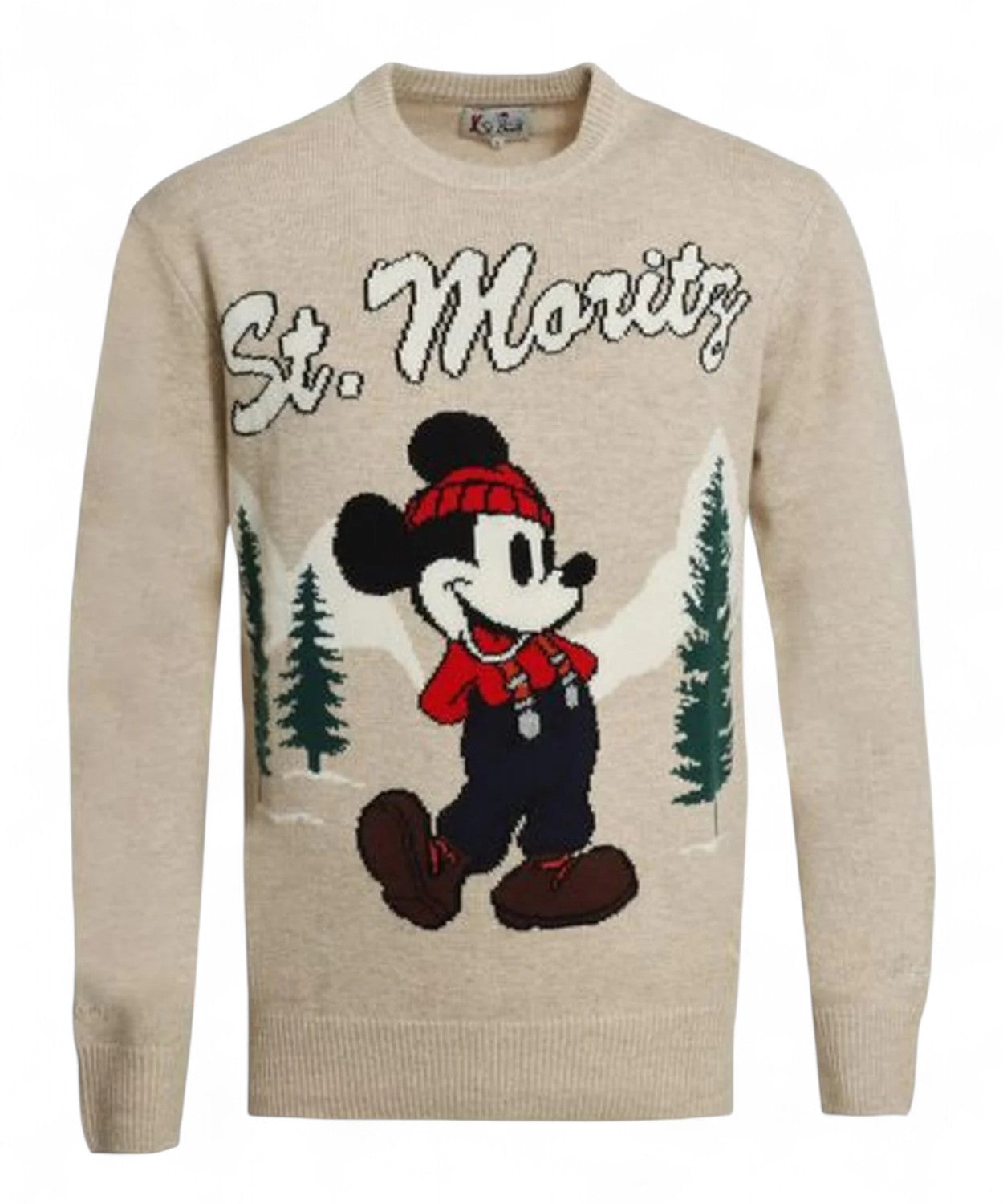 Maglione MC2 Saint Barth Heron con ricamo Mickey Mouse-Mc2 Saint Barth-Maglieria-Vittorio Citro Boutique