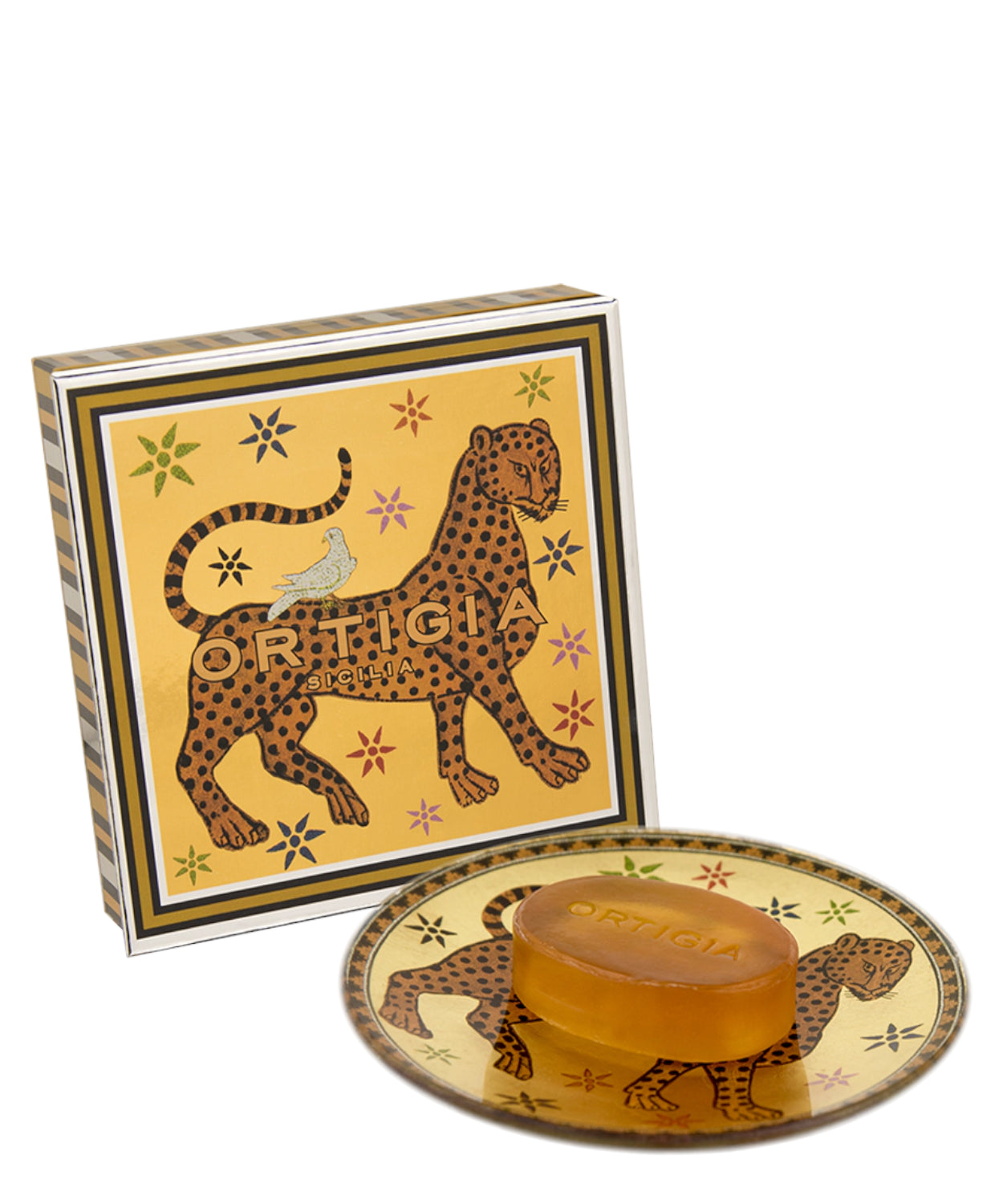 Piattino in Vetro con Sapone Ambra