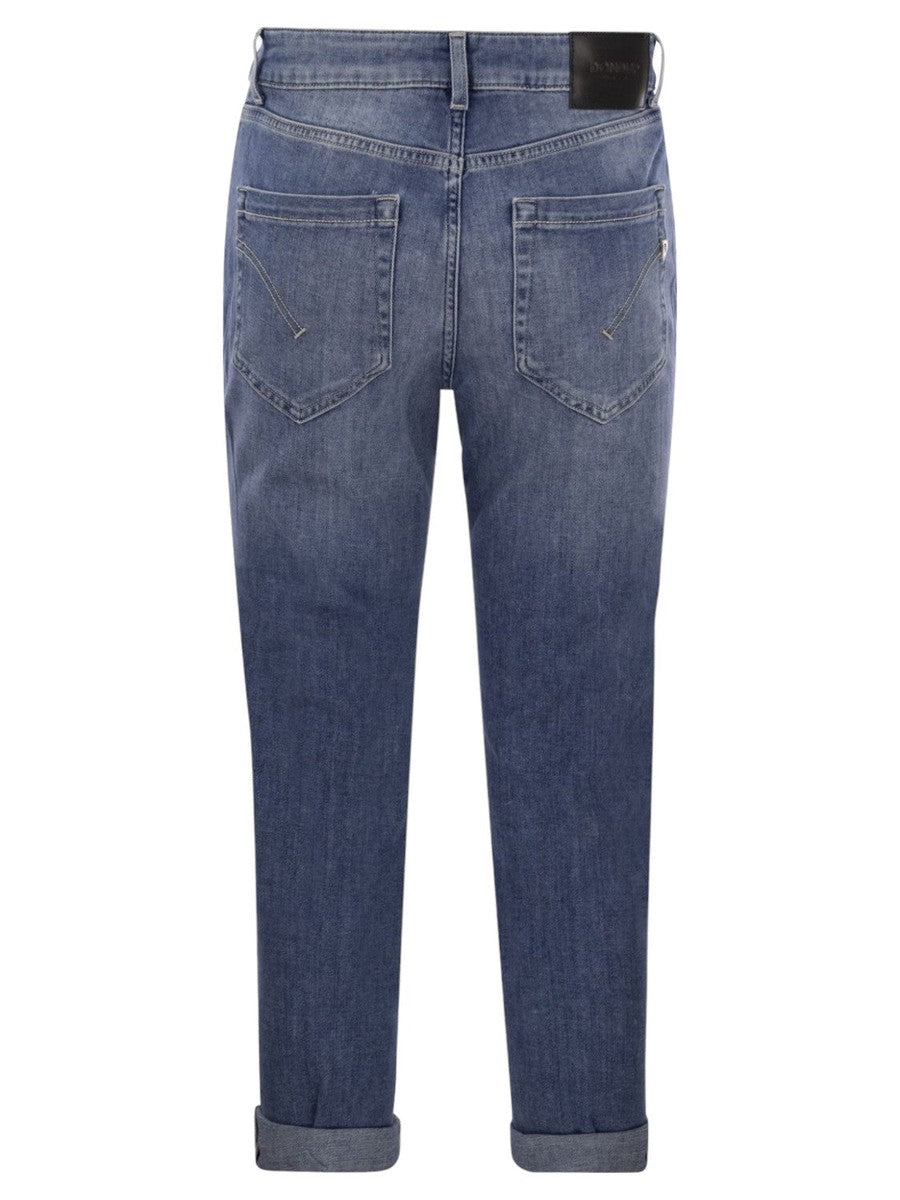 Jeans Koons Ampia Vestibilità con Bottoni Gioiello-Dondup-Jeans-Vittorio Citro Boutique