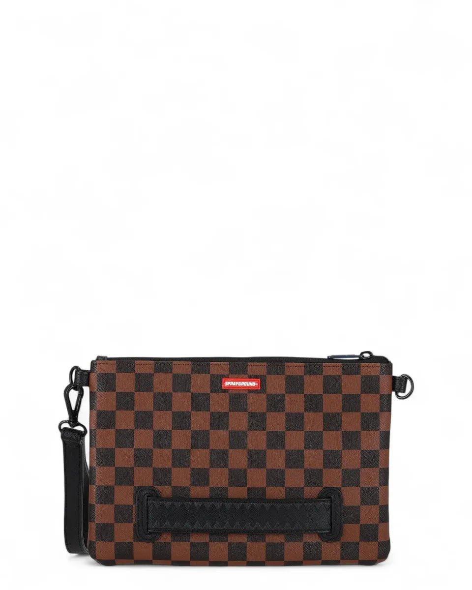 Pochette Uomo Machine Française Marrone/Nero-Sprayground-Pochette-Vittorio Citro Boutique