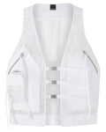 Gilet Brad in Rete e Tessuto Tecnico con Tasche e Ganci-Pinko-Gilet-Vittorio Citro Boutique