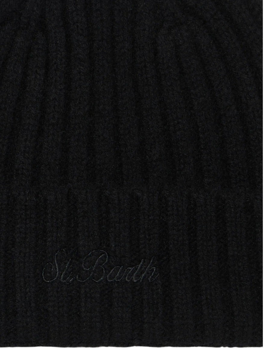 Berretto in lana stretch con ricamo St. Barth-Mc2 Saint Barth-Cappelli-Vittorio Citro Boutique