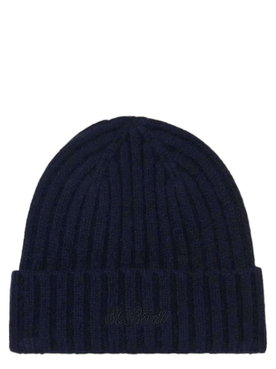 Berretto in lana stretch con ricamo St. Barth-Mc2 Saint Barth-Cappelli-Vittorio Citro Boutique
