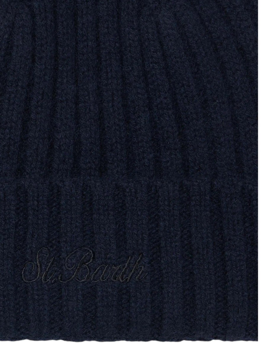 Berretto in lana stretch con ricamo St. Barth-Mc2 Saint Barth-Cappelli-Vittorio Citro Boutique
