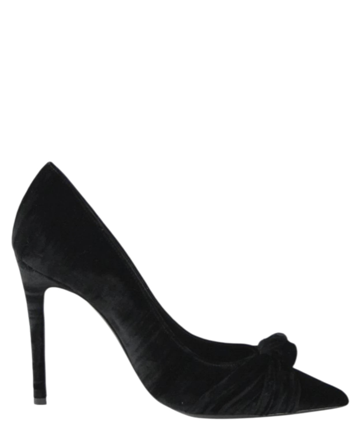 Elegant Velvet Pumps with Draping