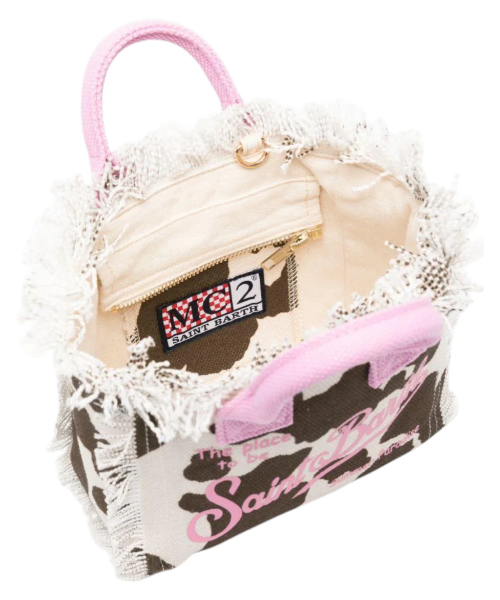 Borsa Mucca Rosa MC2 Saint Barth Vanity Mini