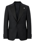 Blue tuxedo jacket with lurex detail - kosmo