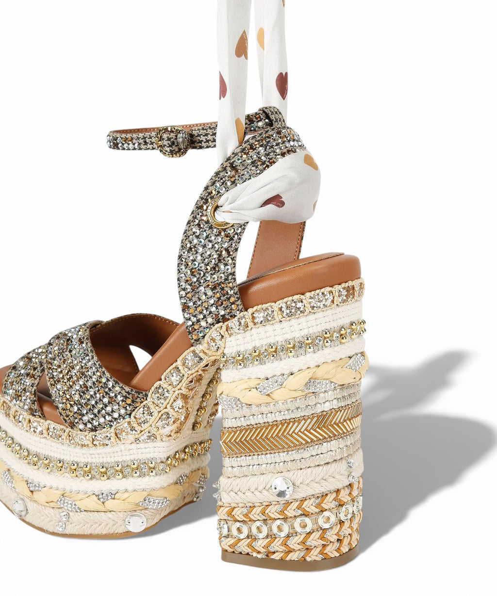 Kurt Geiger Chelsea Bufanda Sandalias de Tacón
