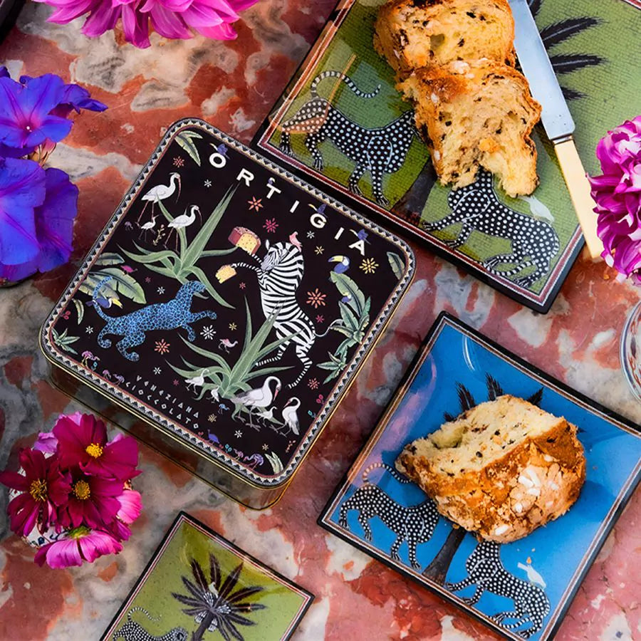 Ortigia Panettone al Cioccolato in Latta Jungle 600g