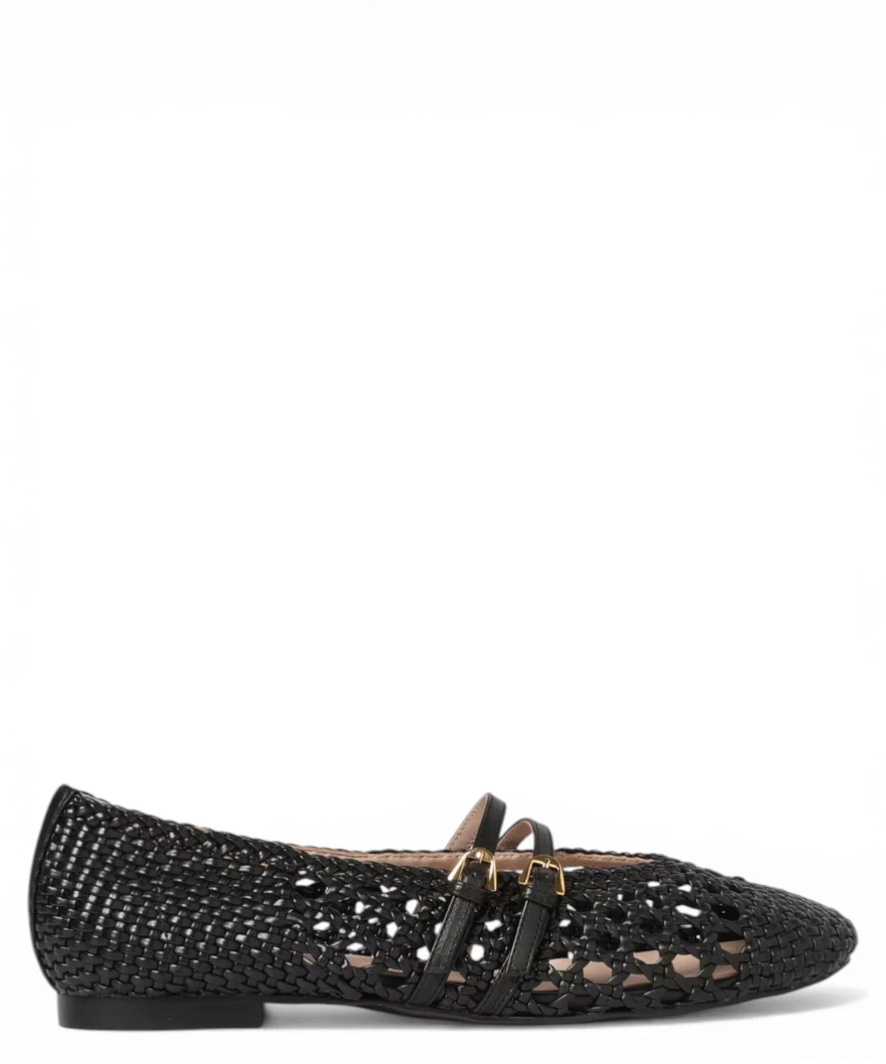 Ballerine Coccinelle Risako in pelle intrecciata e traforata